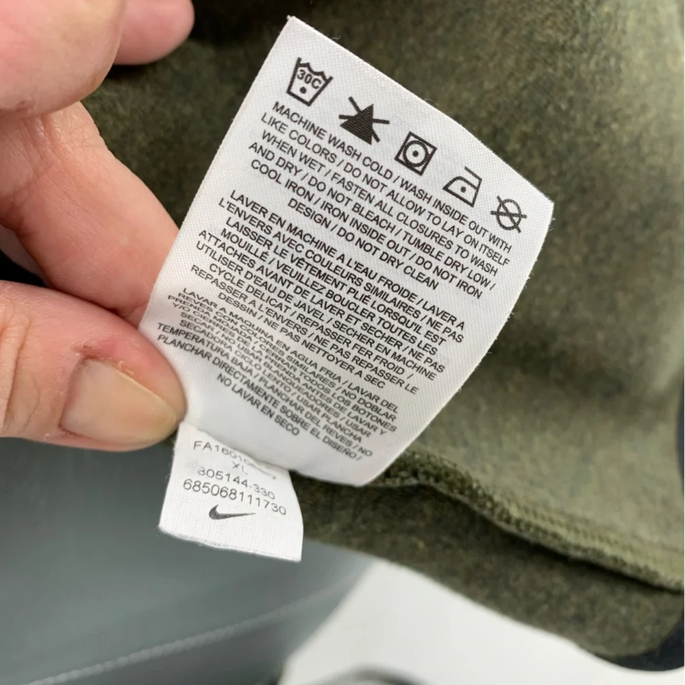 NIKE SPORTSWEAR Tech Fleece Windrunner Hoodie, Medium Olive - Sz XL - Picture 11 of 16